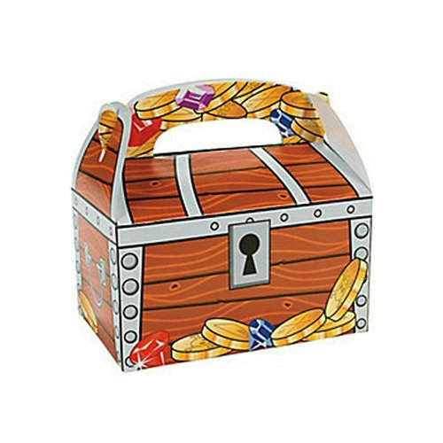 Fun Express Treasure Chest Treat Boxes (1 Dozen), Bulk