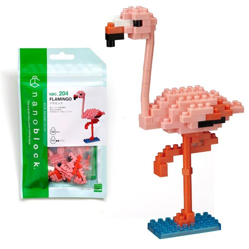 nanoblock - Animals - Flamingo, Collection Series Building Kit