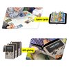 Card Binder for Pokémon - 4-Pocket Sleeves for Pokemans Cards Binder and PCTG Binder, Holds 400+ Cards-Includes 100 Extra Card Sleeves(Gray)