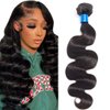 Cranberry Hair Brazilian Virgin Hair Body Wave Human Hair 26 Inch One Bundle Weave 100% Unprocessed Hair Extensions Natural Black Color (One Bundle)