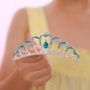 JWICOS Small Princess Comb Mini Blue Crystal Hair Comb Rhinestone Hair Accessories Comb Headband Decorations for Women and Girls (blue)