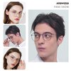 ANDWOOD Blue Light Blocking Glasses Women Men Computer Small Face Clear Bluelight Blocker Metal Frame Round Silver