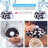 Nuanchu 3 Pieces Ice Bag for Injuries Reusable Ice Bags with Adjustable Wrap, Ice Pack for Cold and Hot Therapy and Pain Relief for Knee Leg Injury, 3 Sizes, 11 Inch, 9 Inch, 6 Inch (Plaid,Black)