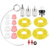 partszen AC04122 4 Feet Fuel Line Kit Primer Bulb Fuel Filter kit for Zama Craftman Ryobi Homelite Husqvarna Poulan Carburetor Chainsaw Trimmer Blower 2 Cycle Small Engine