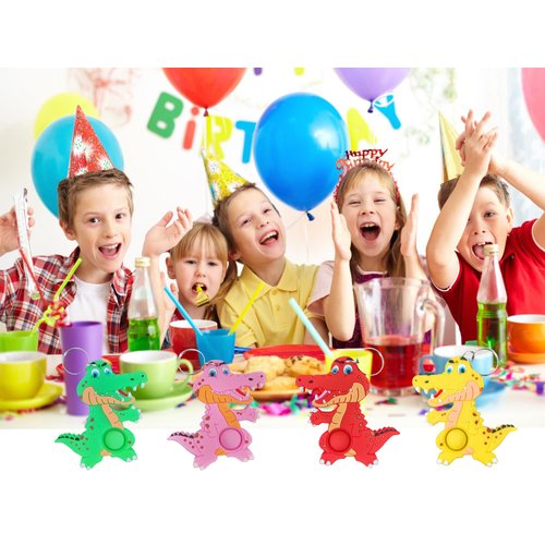 24 Packs Bulk Mini Crocodile fidgets Toys for Kids Children Classroom Students Gift Prize from Teacher,Crocodile Animal Birthday Party Favors