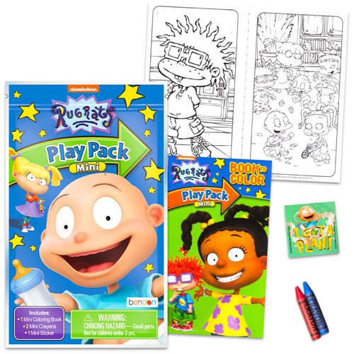 Nickelodeon Rugrats Mini Party Favors Set for Kids - Bundle with 24 Rugrats Play Packs with Coloring Pages, Stickers, More (Rugrats Birthday Party Supplies)