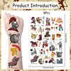 Medieval Knight Temporary Tattoos Stickers - 200+ Yoyuspy Medieval Party Decorations Knights Soldier Tattoo Stickers Gifts for Boys Castle Fake Tattoos for Kids Birthday Party Supplies Favors Prizes