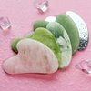 BAIMEI Gua Sha Facial Tool for Self Care, Massage Tool for Face and Body Treatment, Relieve Tensions and Reduce Puffiness, Skin Care Tools for Men Women - Rose Quartz