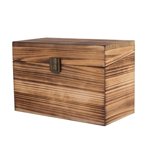 BalterFF Wood Rustic Trading Deck Box Cards Cards Sports Storage Organizer Boxes Holder Compatible With PM TCG Card Box