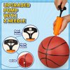 LNCOJOLM 8” Water Pool Basketball Set with Pump, Replacement Ball for Basketball Hoop, PVC Waterproof Basketballs Floating Toy for Swimming Pool Seaside, Indoor Outdoor Water Games Summer Party