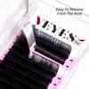 VEYES INC Cashmere Volume Lash Extensions C CC D DD LD L B J M Curl 0.03-0.20 thickness 5-25mm, Super Matte Black Individual Eyelashes Tray, Professional Supplies for Lash Techs (0.05 D 8-16mm)