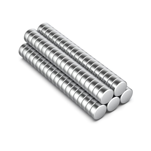 JIUMAG 100Pcs N35 Mini Neodymium Magnets,8mm x 3mm Super Strong Round Rare Earth Magnets,Muti-use Premium Neodymium Fridge Magnets,Tolerance ±0.05MM