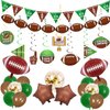 Football Party Supplies Set 2 Football Party Banners 8 Hanging Swirls 2 Football Foil Balloons 2 Brown Star Foil Balloon 15 Latex Balloons Football Game Day Party Decorations Sports Party Decor