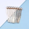 Allereyae Vintage Crystal Hair Comb Barrette Rhinestone Wedding Comb Barrette CZ Side Comb Hair Comb Crystal Wedding Headpieces Gold Rhinestone Bride Hair Accessories for Women