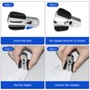 JIKIOU Staple Remover Staple Puller Removal Tool for School Office Home 3 Pack Staples Removal Tool with Safety Lock, Black
