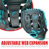 Franklin Sports Kids Baseball Glove - Youth Baseball, Softball + Teeball Glove for Boys + Girls - Shok Sorb Glove - Right Hand Throw - Graphite Blue - 10.5