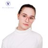 VisionGlobal Blue Light Blocking Glasses for Women/Men, Anti Eyestrain, Stylish Oval Frame, Anti Glare (Clear Pink, 1.00 Magnification)