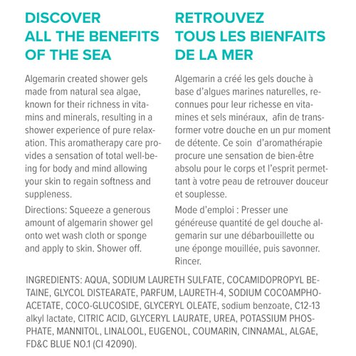 Algemarin Original Relaxing Shower Gel – European Sea Body Cleanser (500 ml)