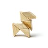 6 Piece Tegu Pocket Pouch Prism Magnetic Wooden Block Set, Natural