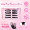 FindLove Self Adhesive Eyelashes No Glue Needed False Lashes Natural Look Lash Extensions Reuseable Self Adhesive Lashes Waterproof Wispy Fluffy Lashes with Tweezer