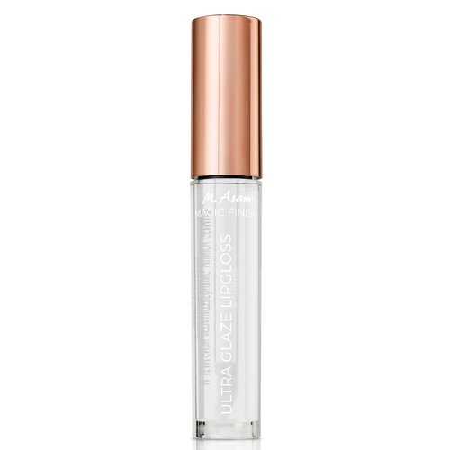 M. Asam MAGIC FINISH ultra glaze lipgloss transparent - plumping lip gloss for supple lips with intensive shine, lip care with hyaluronic acid & peptide, delicate vanilla aroma, 0.13 Fl Oz