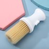 Neck Hair Cutting Duster Brush, Soft Barber Neck Duster Brush with Powder Storage, Hair Sweep Brush for Neck Shoulder, Hair Brush Barber Cleaning Hairbrush Hair Sweep Styling Tool(White)