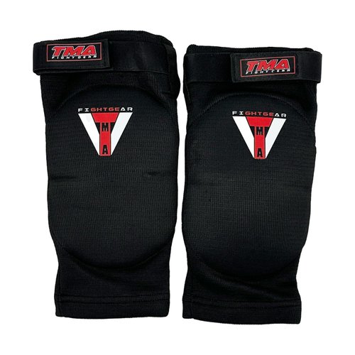 TMA Muay Thai Elbow Pads Striking Kick Boxing Mixed Martial Arts MMA (L/XL Black)