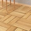 iLAND Miniature Dollhouse Accessories, 240pcs Varnished Dollhouse Flooring on 1:12 Scale with Natural Texture, 1/6 House Accessories (240pcs Rectangular)