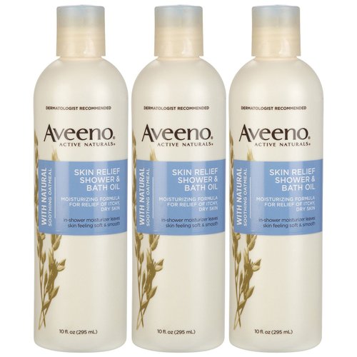 Aveeno Skin Relief Shower & Bath Oil - 10 oz - 3 pk