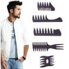 Styling Hair Comb Set Salon Barber Hairstylist Comb 5 Pack Professional Hair Brush Retro Hairdressing Hair Care Style Accessory Double-sided for Men Boy Gentleman