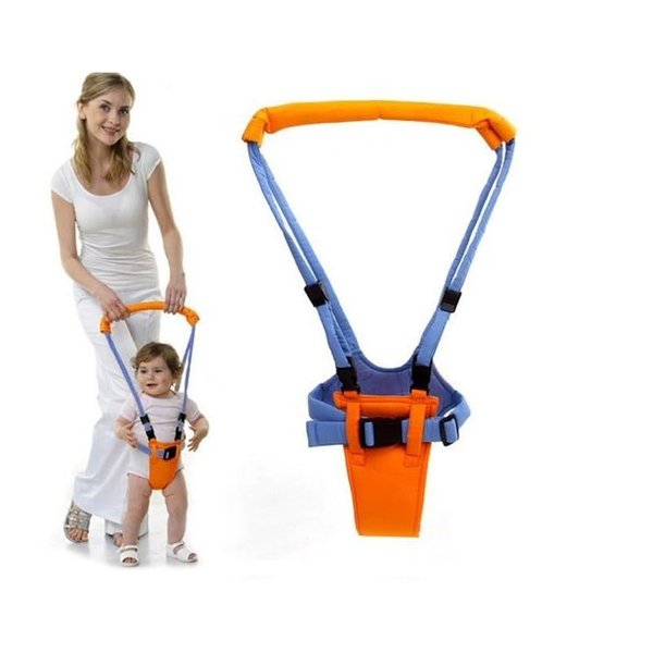 Generic Baby Walking Assistant Safety Harness Belt, Toddler Child Baby Walker, Stroller, Carriage, Stepper (Orange), Blue/orange