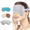 Moist Heat Eye Mask,Ice Pack Eye Mask for Dry Eyes,Puffy Eyes,Swelling,Dark Circle,Headache with Lavender Microwaveable