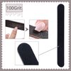 3 Pack Nail File, 100/180 Grit Professional Emery Boards Nail File Pack, Reusable Nail File for Acrylic Nails and Natural Nails, Black