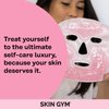 SKIN GYM Cryo Chill Ice Face Mask with Ice Beads - Ice Mask For Face with Custom Straps for Advanced Cold Therapy, Face Ice Pack for Dark Circles & Face Depuffer, Facial Care Spa Gifts for Women