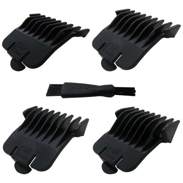 JRSHOME Upgraded Version T Outliners Guards 1/16-3/8 inch for An-dis T Outliner, Hair Clipper Guards Cutting Guides for An-dis pm-t pmt-2 D-4 d-5 GI GTO slii rt-1