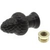 FDXGYH Brass Lamp Finial Solid Lamp Finial Cap Knob black Lamp Decoration for Lamp Shade harp holder clip-on lampshade