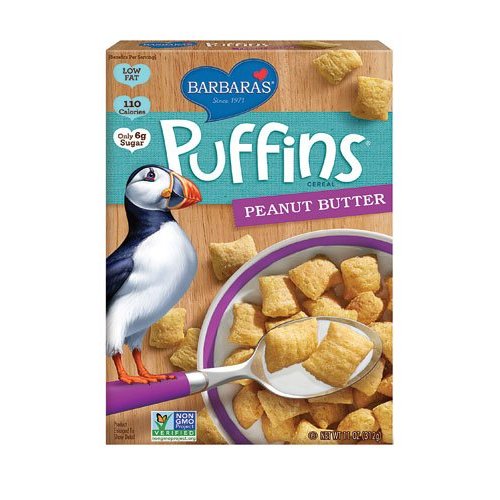 Barbara's Bakery Puffins Cereal Peanut Butter -- 11 oz - 2 pc
