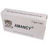 AMANCY Handy Cedar Wood Lined 2 Holder Black Cigar Case Flask Set with 2 Oz Stainless Steel Flask and Cutter