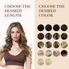 GOO GOO Clip in Hair Extensions Real Human Hair, 16inch 130g 7Pcs, 3/8/613 Balayage Walnut Brown to Ash Brown and Bleach Blonde, Remy Human Hair Extensions Clip ins for Women, Natural Human Hair