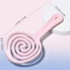 4 Pieces【Ultra-Soft】Baby Fine or Straight Hair Detangling Hair Brush for Kids【Skin-friendly material】Faster Blow Drying Styling Hair Detangling Brush with Flexible Bristles（Food grade ABS）Compact size