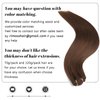 Rimoss Clip in Hair Extensions Real Human Hair, Chocolate Brown Hair Extensions Real Human Hair Clip ins Straight, Premium Soft 7pcs Remy Human Hair Clip in Extensions for Women (#4 14 Inch)