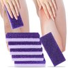 2 in 1 Pumice Stone for Feet,6 Pack Foot Scrubber & Callus Remover, Stone Scrubber for Hard Skin,Foot Pumice,Dead Skin Remover for Feet, Heels, Hands and Body (Purple)