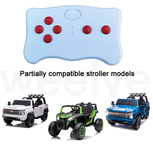 Wellye（ TX10 ） 2.4G Bluetooth Remote Control Remote Controller Transmitter Accessories for Wrangler Kids Electric Ride On Car FCC CE Receiver Replacement Parts