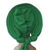African Women's Turban Hat Stylish Gele Gemstone Headpiece, perfect for wedding parties. Auto Gele HeadtiesNigerian toe cap (Polyester, green)
