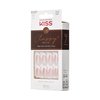 KISS Classy Press On Nails, Nail glue included, 'Dashing', Light White, Medium Size, Almond Shape, Includes 28 Nails, 2g glue, 1 Manicure Stick, 1 Mini File