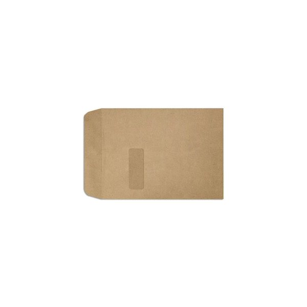 LUXPaper 9 x 12 Open End Window Envelopes | Peel & Press | Grocery Bag Brown | 70lb. Text | 50 Qty