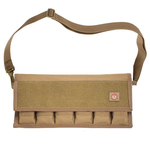 Orca Tactical Gun Pistol Magazine Storage Pouch 12 Single and 6 Double Stack Ammo Mag Holder (Pouch Only) (Coyote Brown)