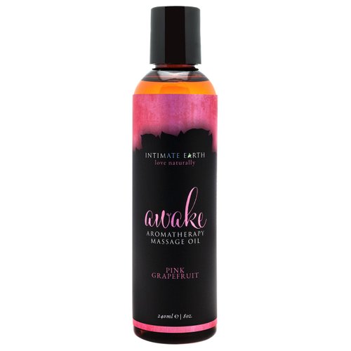 Intimate Earth Massage Oil, Awake, 8 Ounce