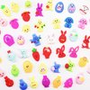 KASU 50 Pcs Prefilled Easter Eggs with Mochi Squishy Toys Premium for Easter Theme Party Favor, Eggs Hunt, Basket Stuffers/Fillers, Classroom Prize Supplies
