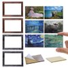 iland Miniature Dollhouse Accessories for Dollhouse Furniture on 1:12 Scale, Frames w/Printed Classic Impressionist Paintings Set (4 Frames & Impressionist Paintings)